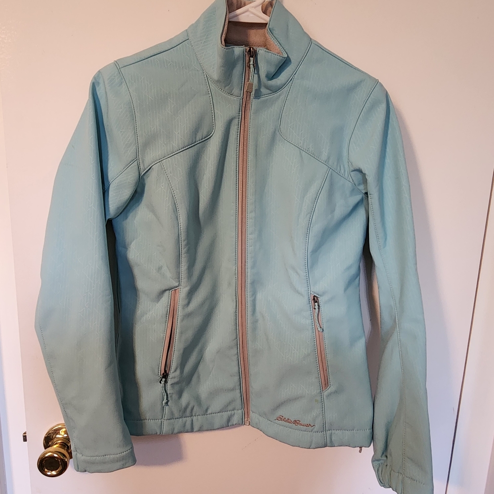 Eddie Bauer Mint Green Lightweight Zip Jacket